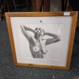 F/G ETCHING OF A NUDE LADY BY JOE DIXON