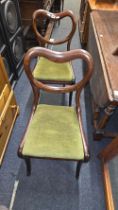 PAIR OF ROSEWOOD DINING CHAIRS