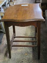 SIDE TABLE WITH RACK SHELF UNDER