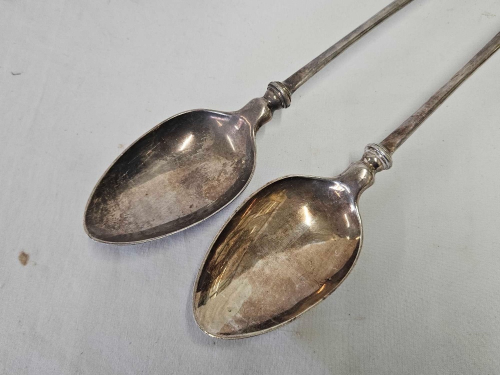 UNUSUAL PAIR OF BASTING SPOONS & WATER HEATER BOWLS - Image 2 of 2