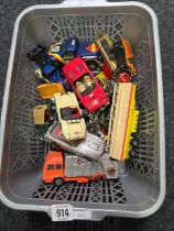 CARTON OF PLAY WORN DINKY TOYS & OTHERS