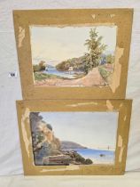CHARLES WAY; 2 UNFRAMED WATERCOLOURS,