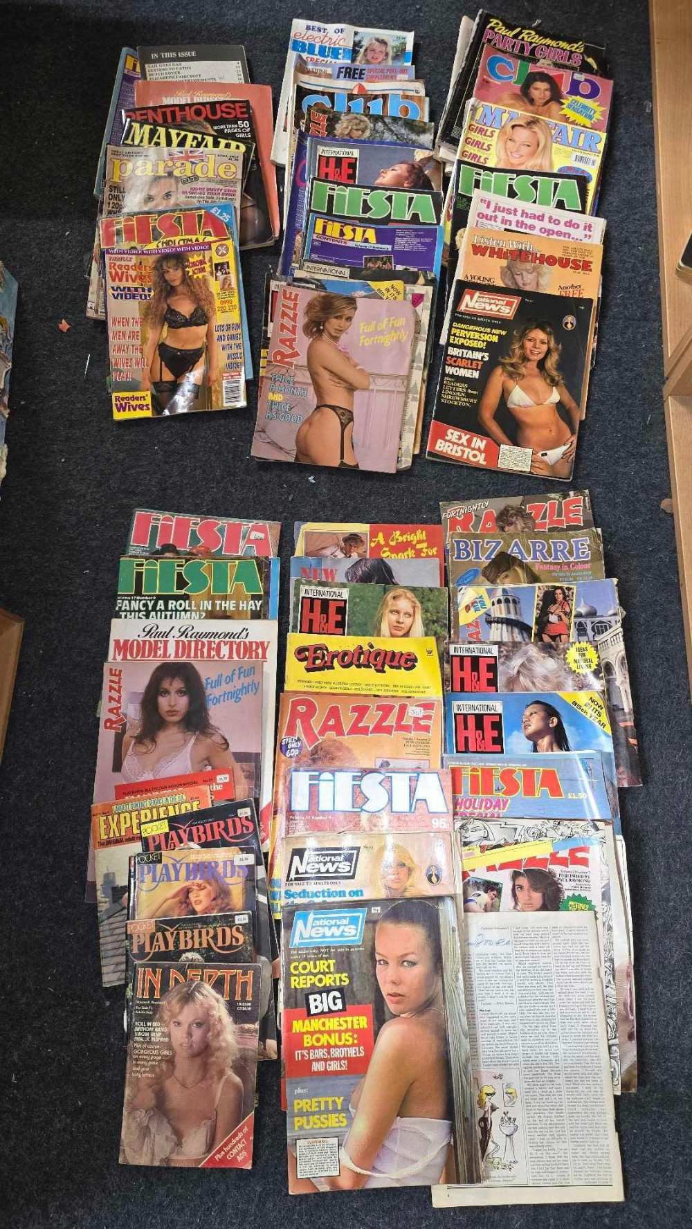 2 BOXES OF ADULT MAGAZINES