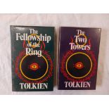 TWO HARDBACK BOOKS THE FELLOWSHIP OF THE RING & A SECOND EDITION OF THE TWO TOWERS 66