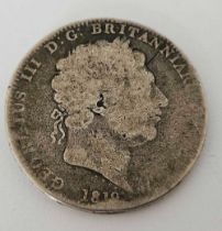 A GEORGE III SILVER CROWN 1819