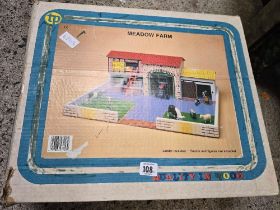 BOXED WOODEN ACTIVITY TOY, MEADOW FARM IN BOX,
