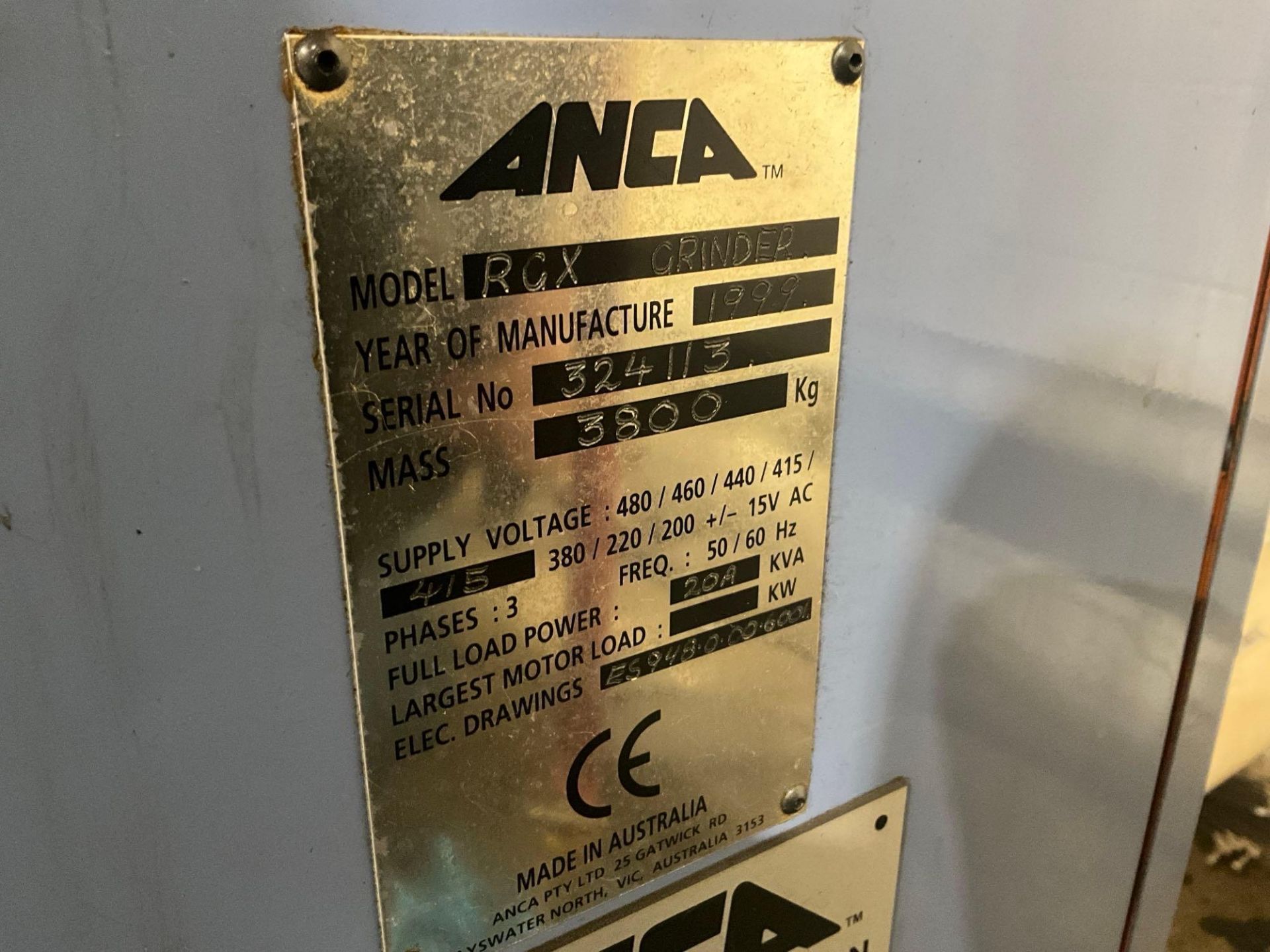 (2) ANCA RGX CNC TOOL AND CUTTER GRINDERS - Image 14 of 42