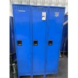 (3) TENNSCO FULL SIZE STEEL LOCKERS