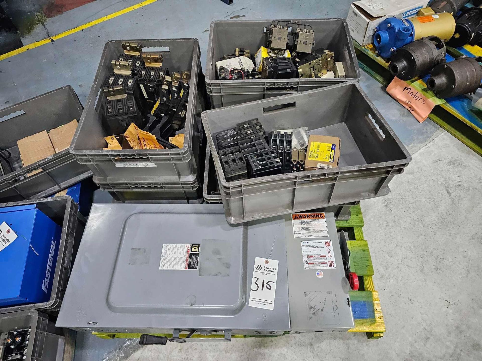 PALLET OF ELECTRICAL EQUIPMENT