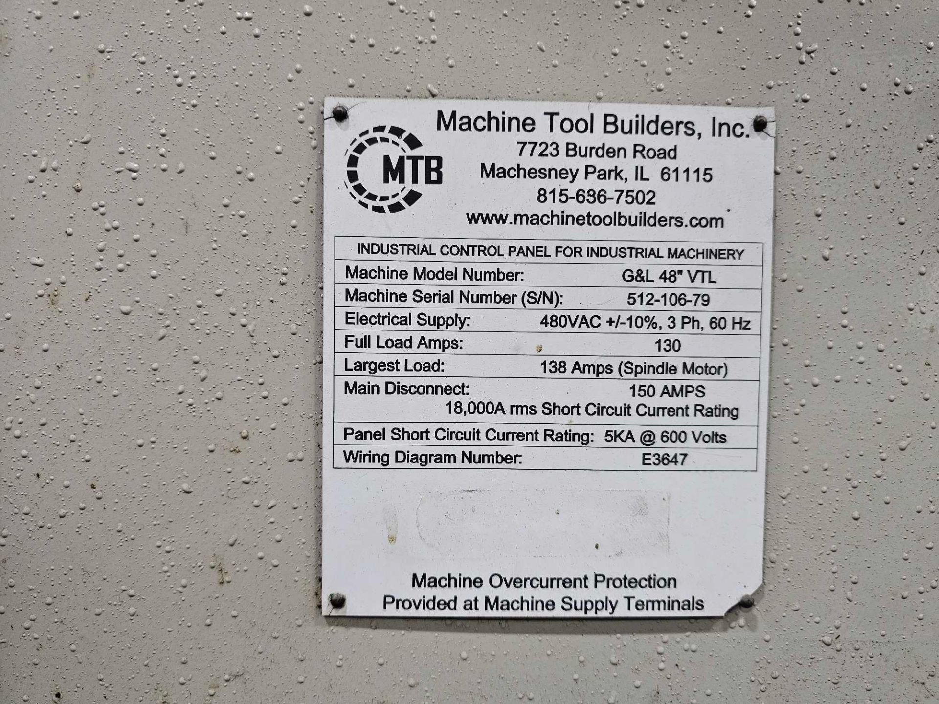 GIDDINGS & LEWIS 48" VTL WITH FANUC SERIES 32I MODEL B CNC CONTROL - Image 17 of 44