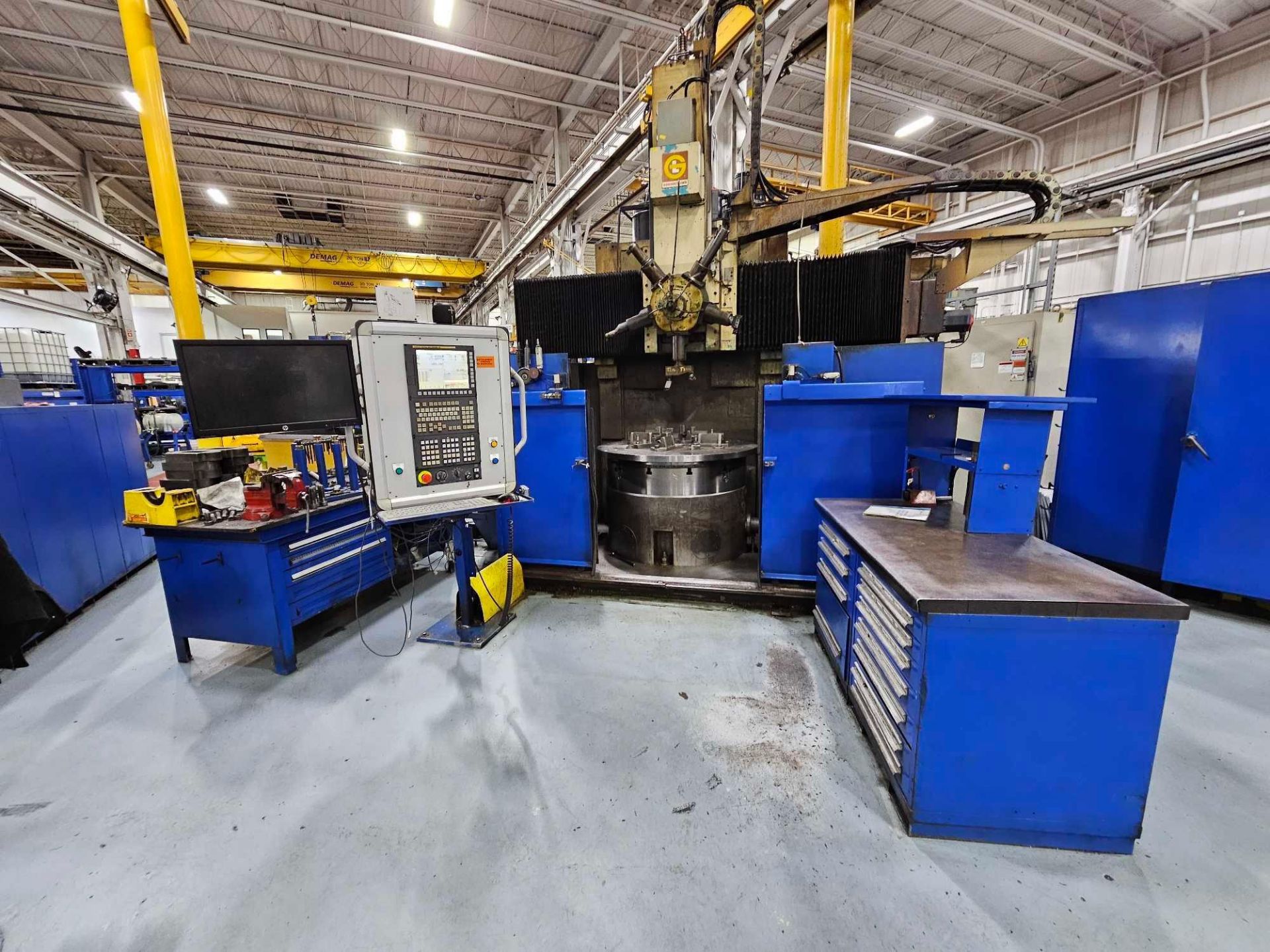 GIDDINGS & LEWIS 48" VTL WITH FANUC SERIES 32I MODEL B CNC CONTROL