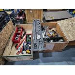 (2) CRATES OF ASSORTED TOOLS AND ELECTRICAL