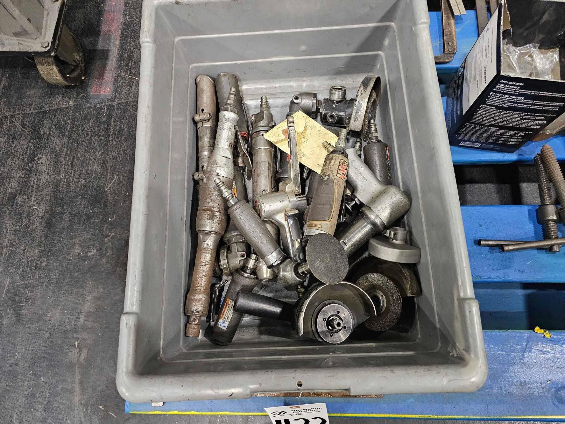 PALLET OF ASSORTED CLAMPS, TOOLS AND AIR TOOLS - Image 4 of 7