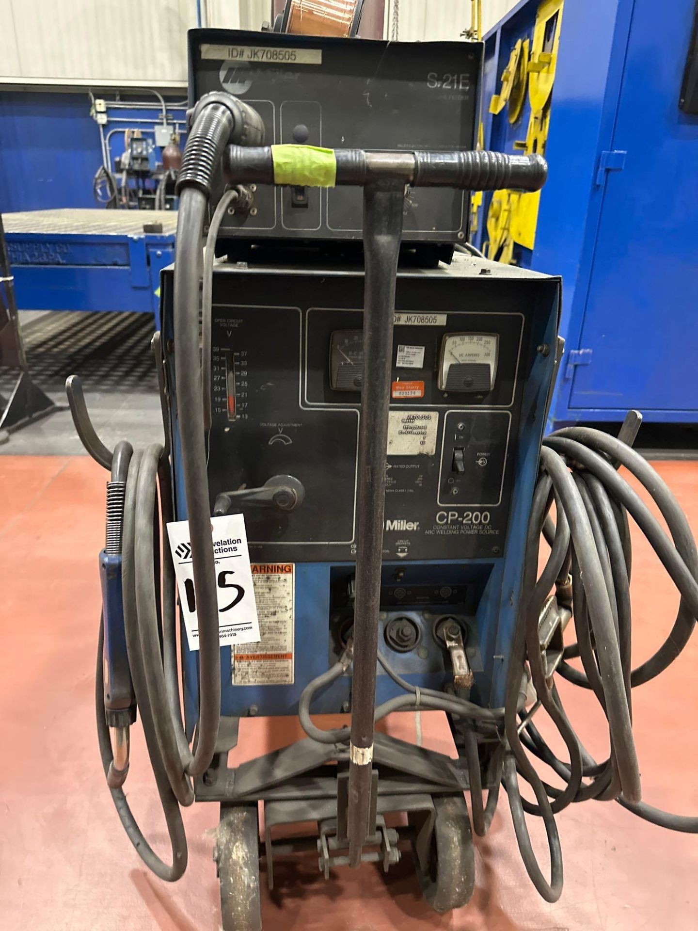MILLER CP-200 MIG WELDER WITH S-21E WIRE FEEDER - Image 3 of 7