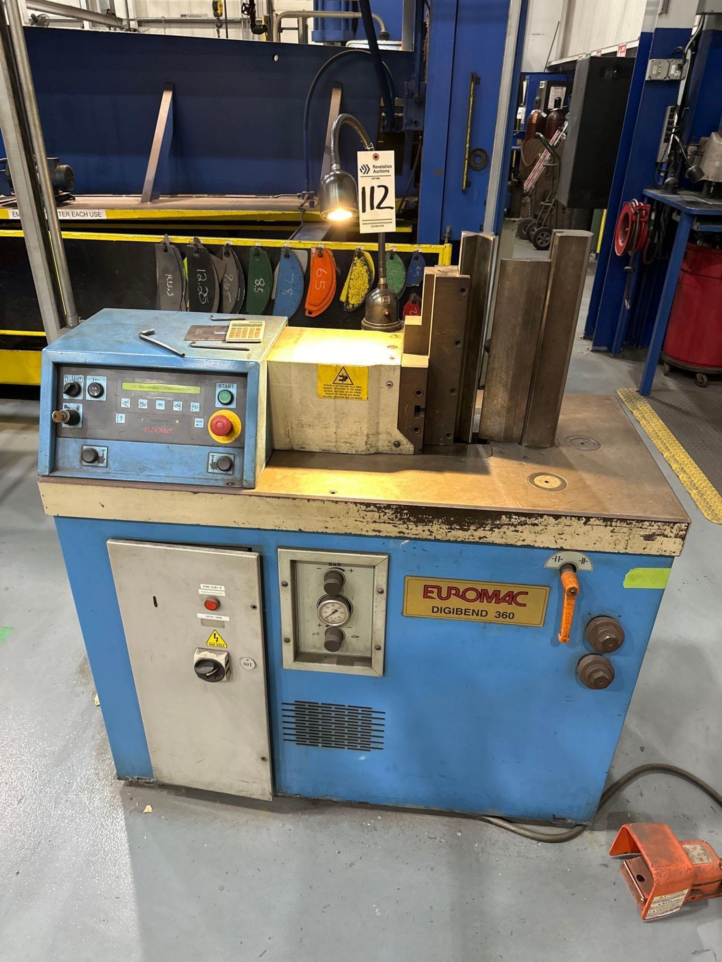 2007 EUROMAC DIGIBEND 360 PRESS BRAKE MACHINE WITH DIES