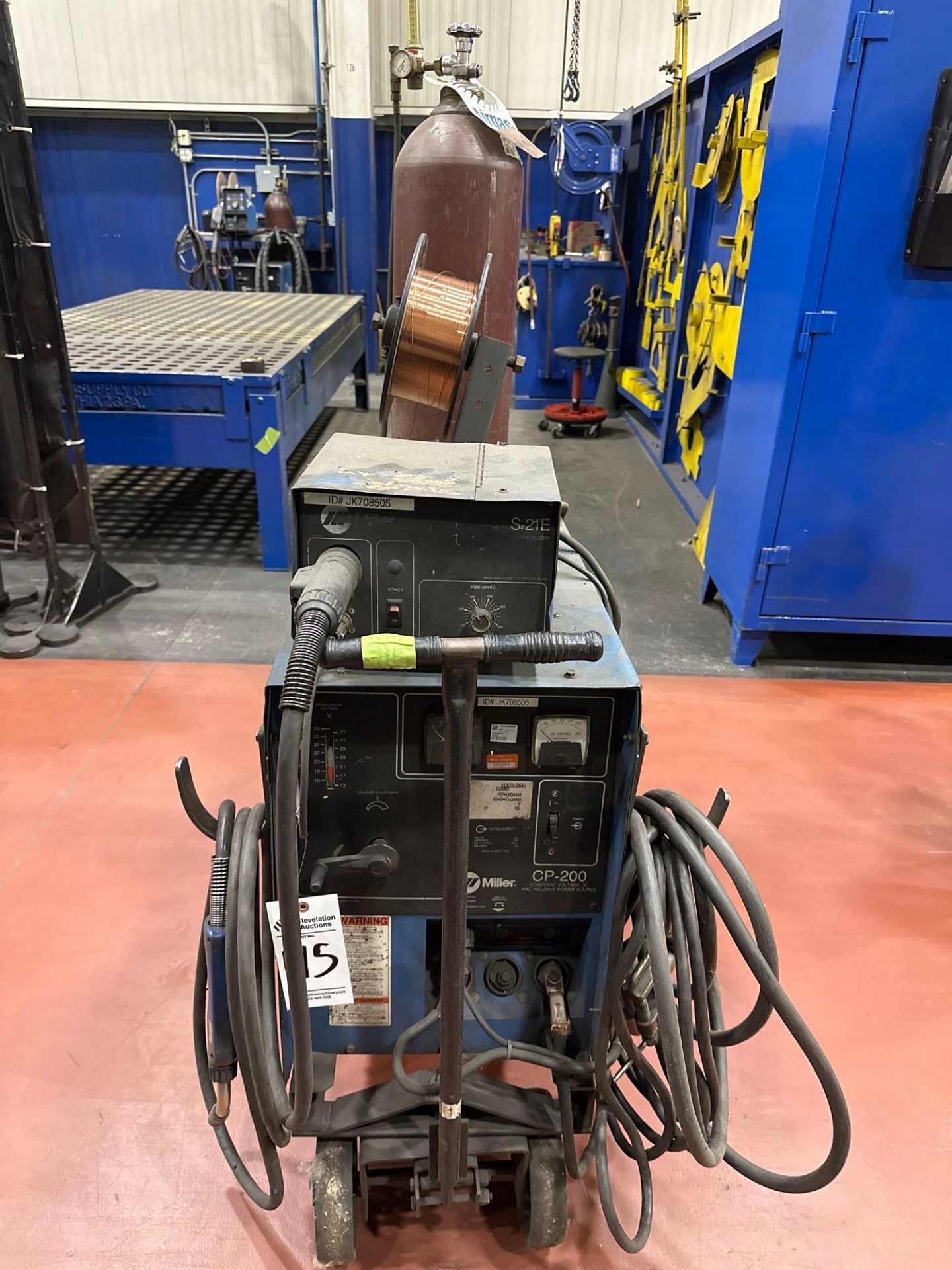 MILLER CP-200 MIG WELDER WITH S-21E WIRE FEEDER - Image 2 of 7
