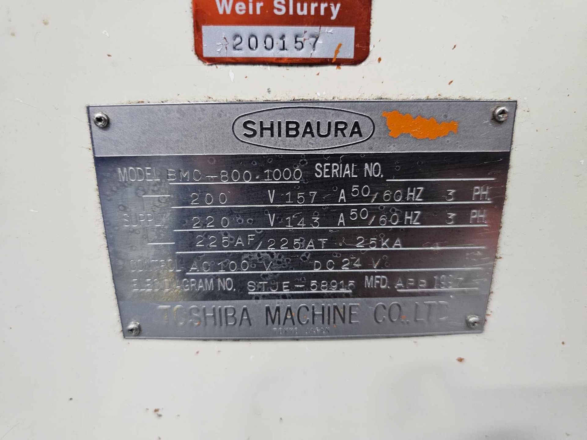 1997 TOSHIBA BMC-1000 1000MM HORIZONTAL MACHINING CENTER - Image 12 of 36