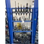 CAT 50 TOOL HOLDER RACK WITH TOOL HOLDERS AND TOOLING