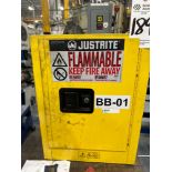 SMALL JUSTRITE FLAMMABLE LIQUIDS CABINET