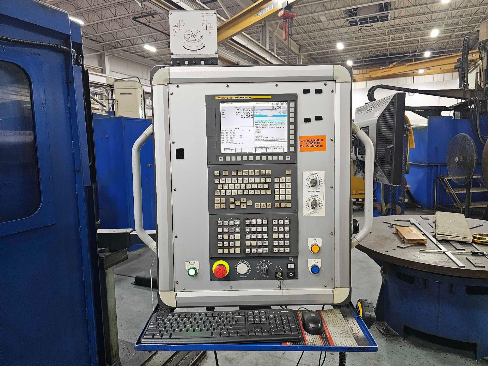 FARREL 120" TABLE VBM REBUILT WITH FANUC SERIES 32I MODEL B CNC CONTROL, - Image 12 of 44