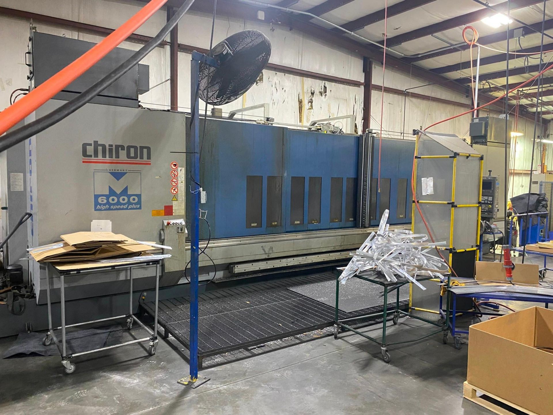 2011 CHIRON M6000 CNC VMC - 4TH AXIS & CHIP CONVEYOR INCLUDED
