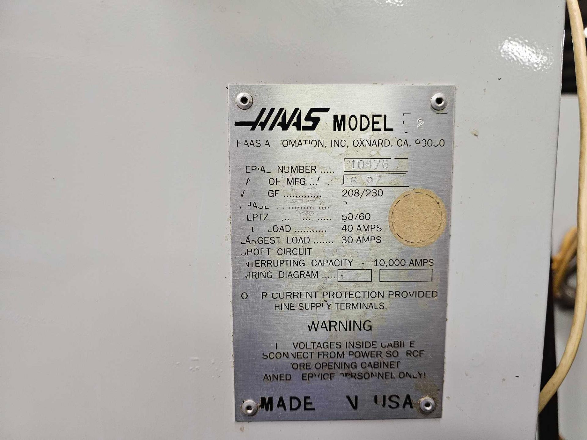 1997 HAAS VF-2 VERTICAL MACHINING CENTER (KNOWN ISSUES) - Image 14 of 14