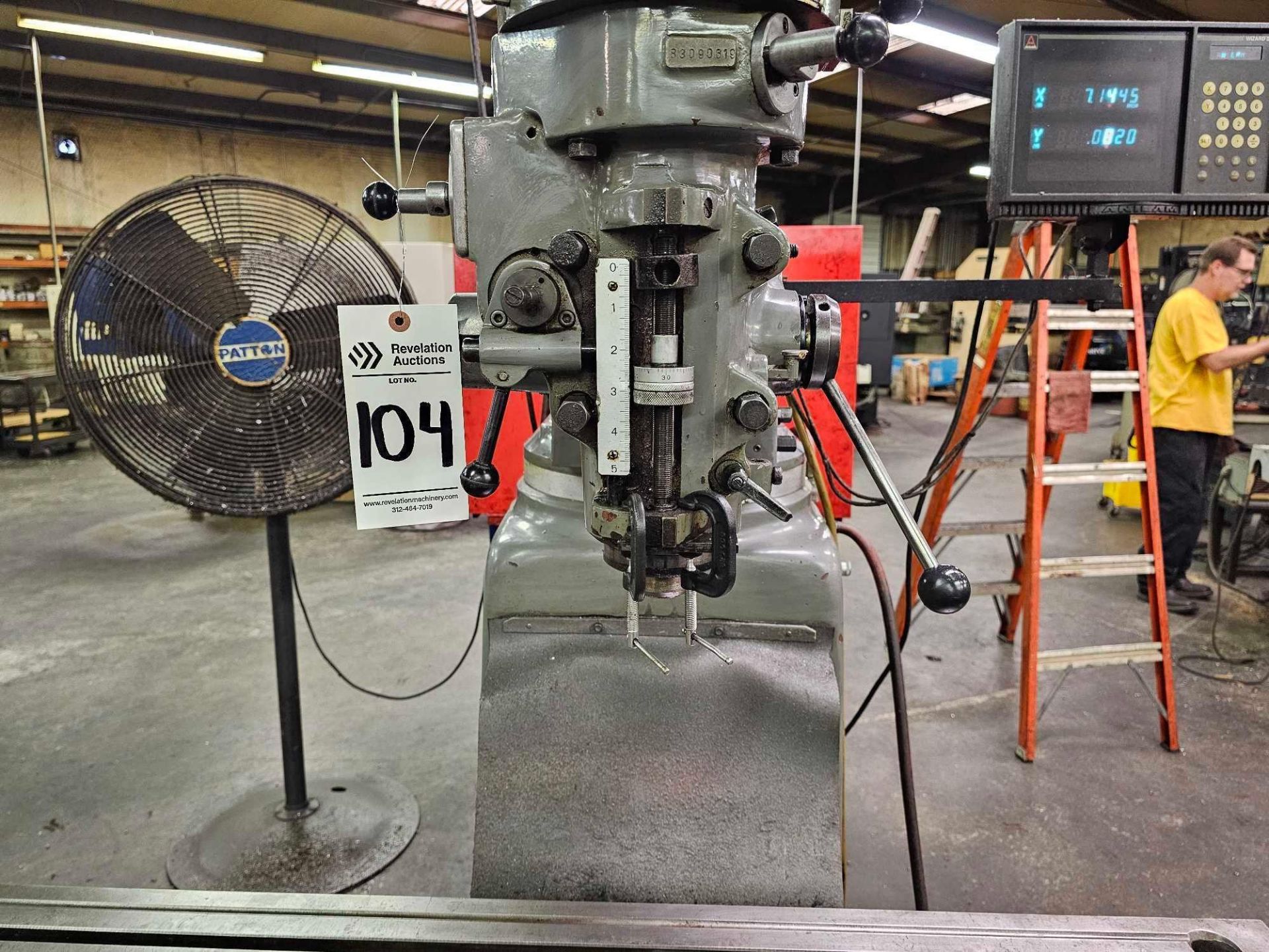 ALLIANT 10"X 50" KNEE MILL WITH DRO - Image 6 of 12