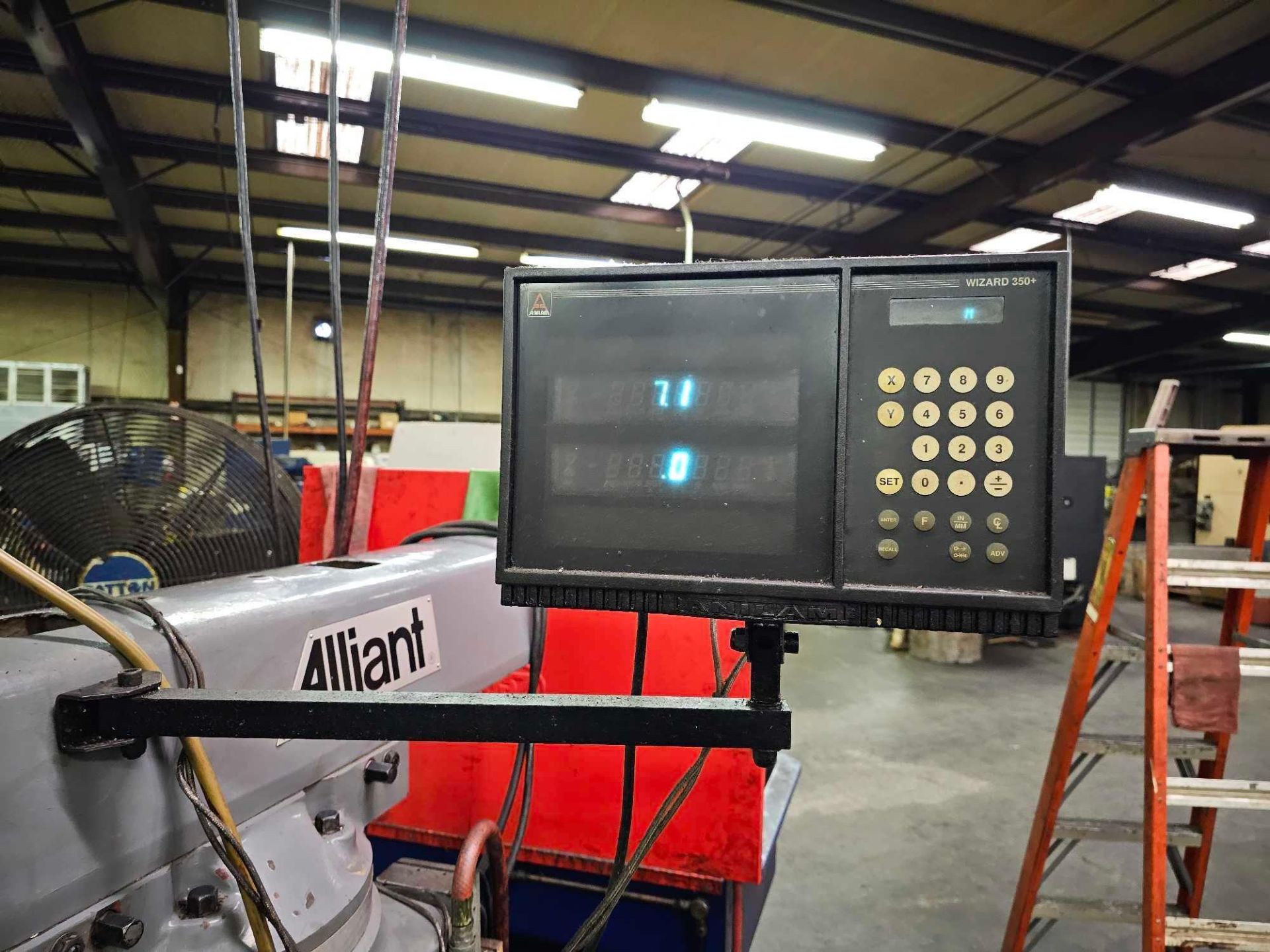ALLIANT 10"X 50" KNEE MILL WITH DRO - Image 10 of 12