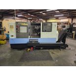 2008 DOOSAN PUMA 240MS CNC TURNING CENTER-LIVE TOOLING, SUB SPINDLE, COLLET CHUCK, LNS CHIP CONVEYOR