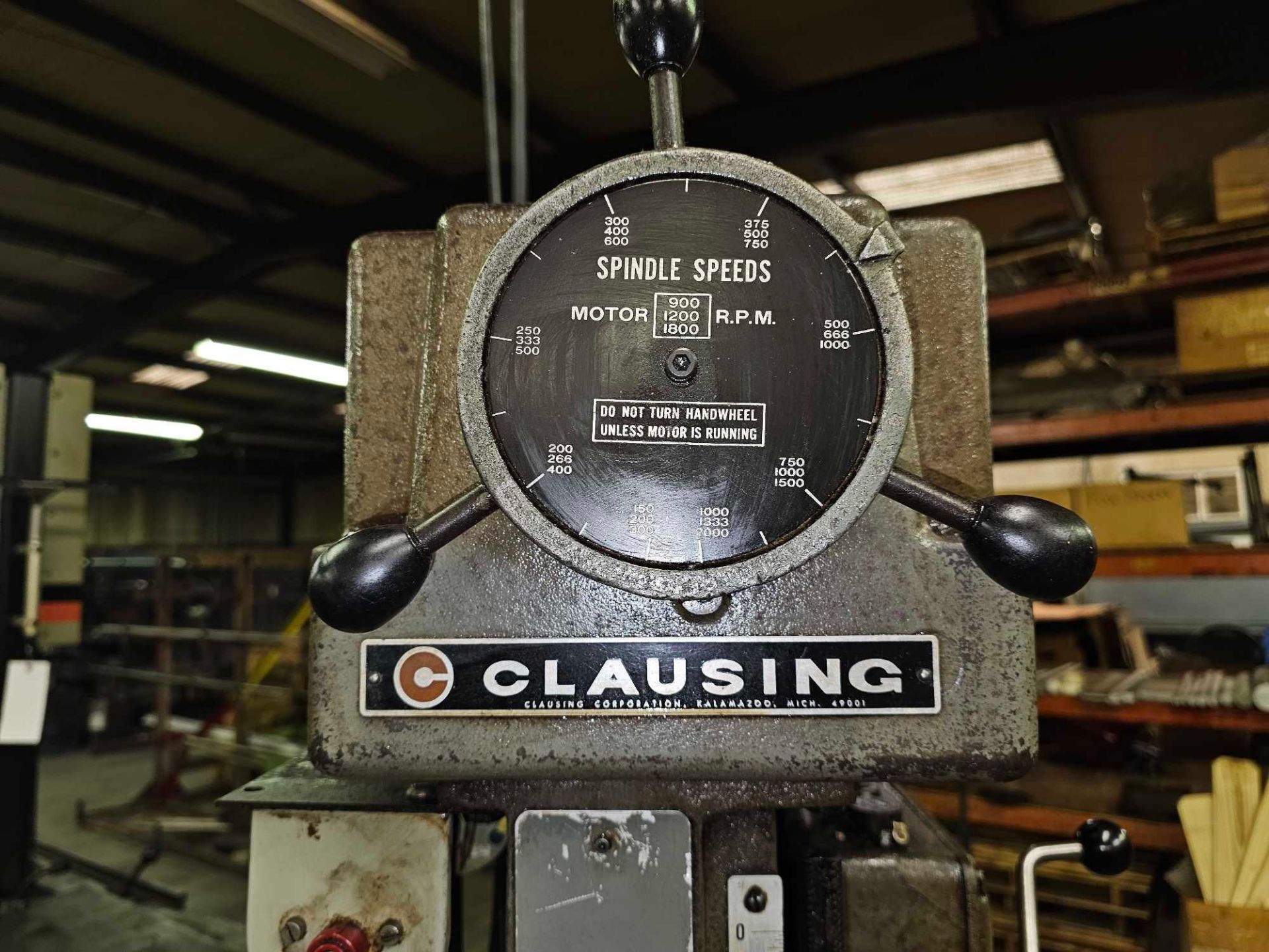 CLAUSING DRILL PRESS (NOT WORKING) - Image 7 of 12