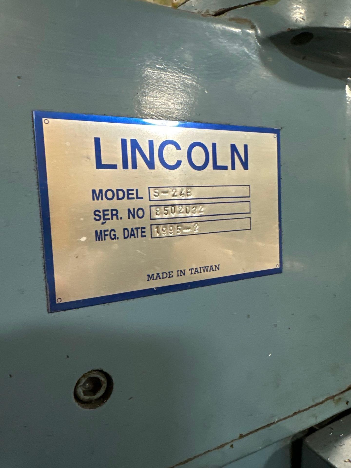 LINCOLN S-24B DRILL PRESS - Image 7 of 7