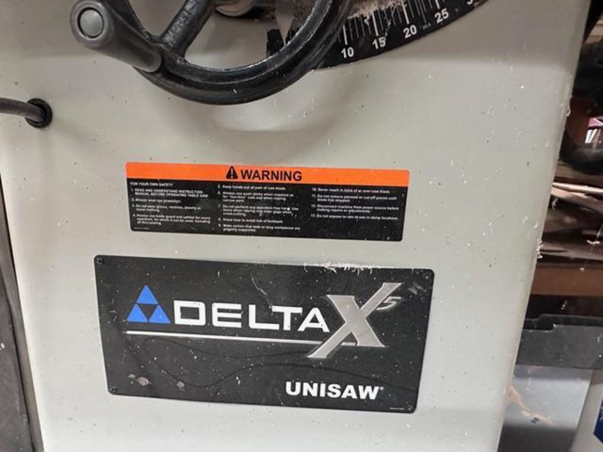 DELTA X5 UNISAW TABLE SAW - Image 4 of 5