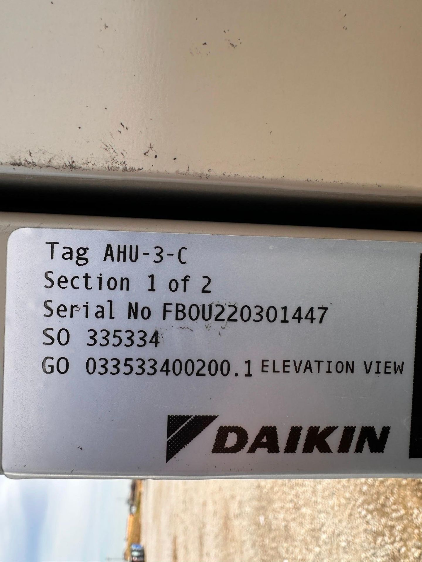 DAIKIN MODEL OAH 032GDQM CLEAR AIR PACKAGED AIR CONDITIONING UNIT - Image 26 of 31