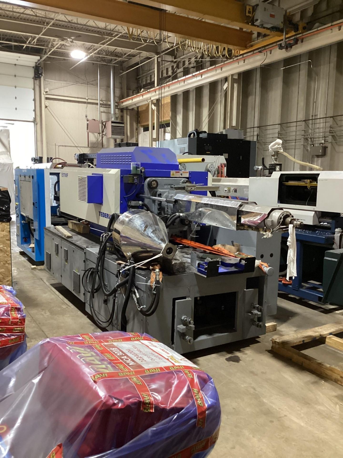 899 TON, 29.8 OZ TEDERIC DE800-1700FB ELECTRIC INJECTION MOLDING MACHINE, 2021, ~100 HOURS - Image 6 of 24