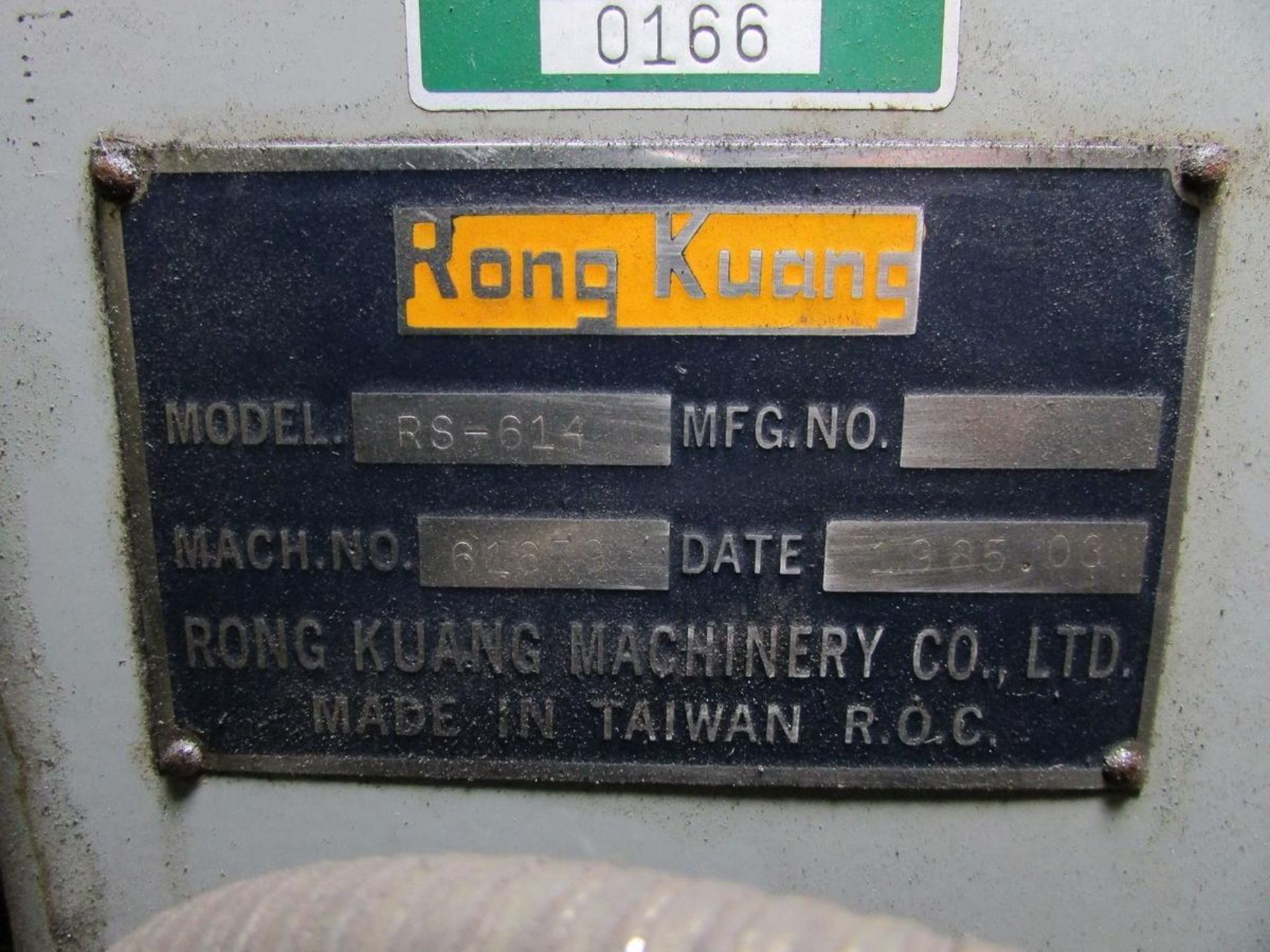 RONG KUANG MACHINERY 6"X14" SURFACE GRINDER - Image 7 of 7