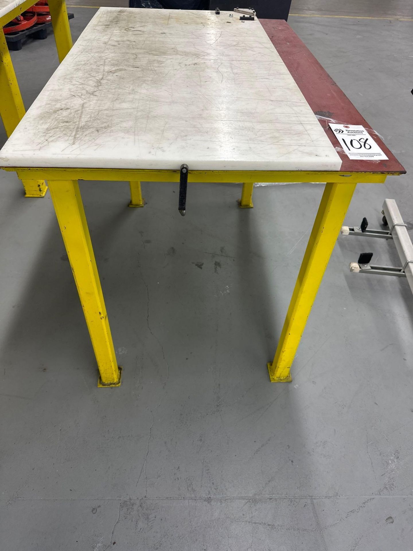 30” X 49” X 34" STEEL TABLE