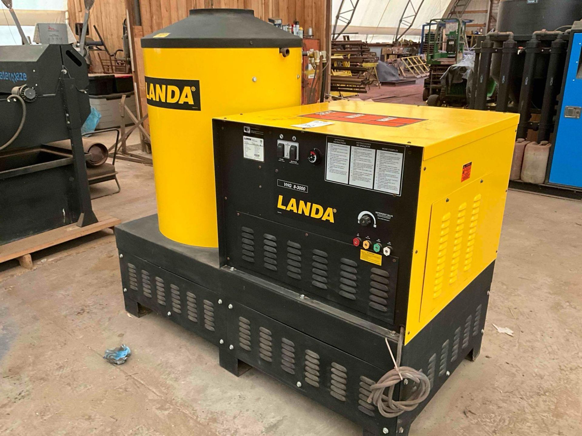 Landa Machine LANDA VHG8-30024B 3000 PSI HOT WATER PRESSURE WASHER, 3000 PSI, 8 GPM ...