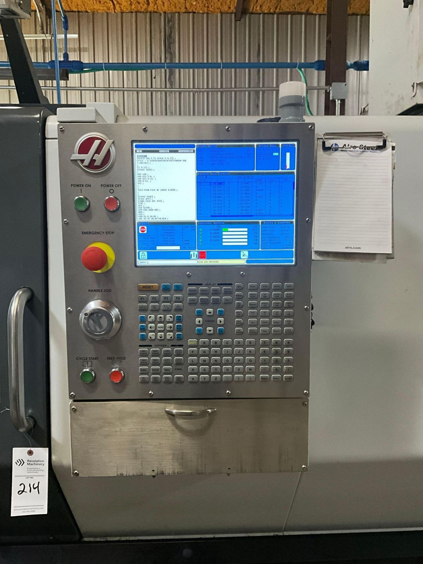 2017 HAAS DS-30Y CNC LATHE SN: 3109333, 3.5" BAR CAP - Image 14 of 32