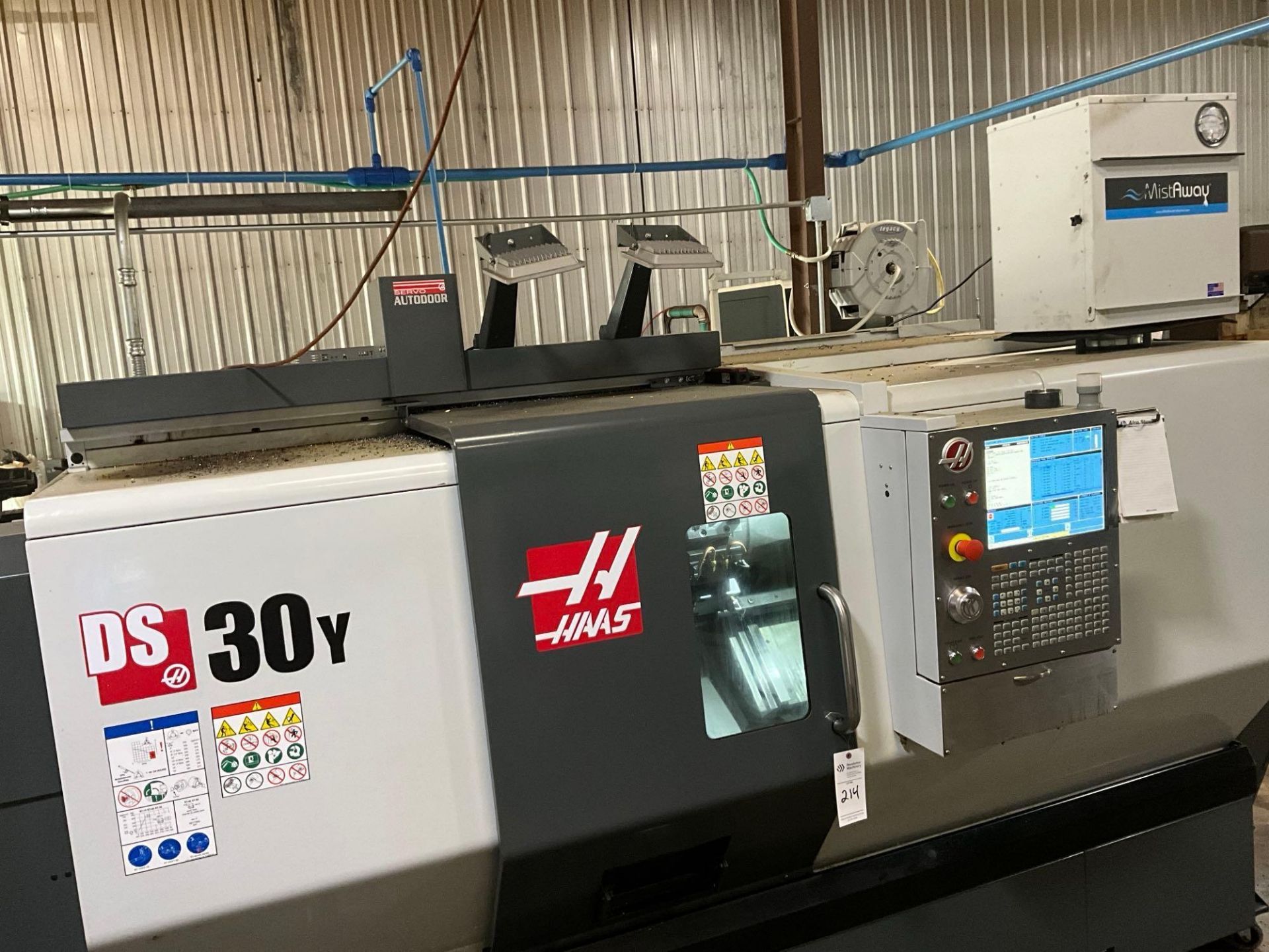 2017 HAAS DS-30Y CNC LATHE SN: 3109333, 3.5" BAR CAP - Image 13 of 32