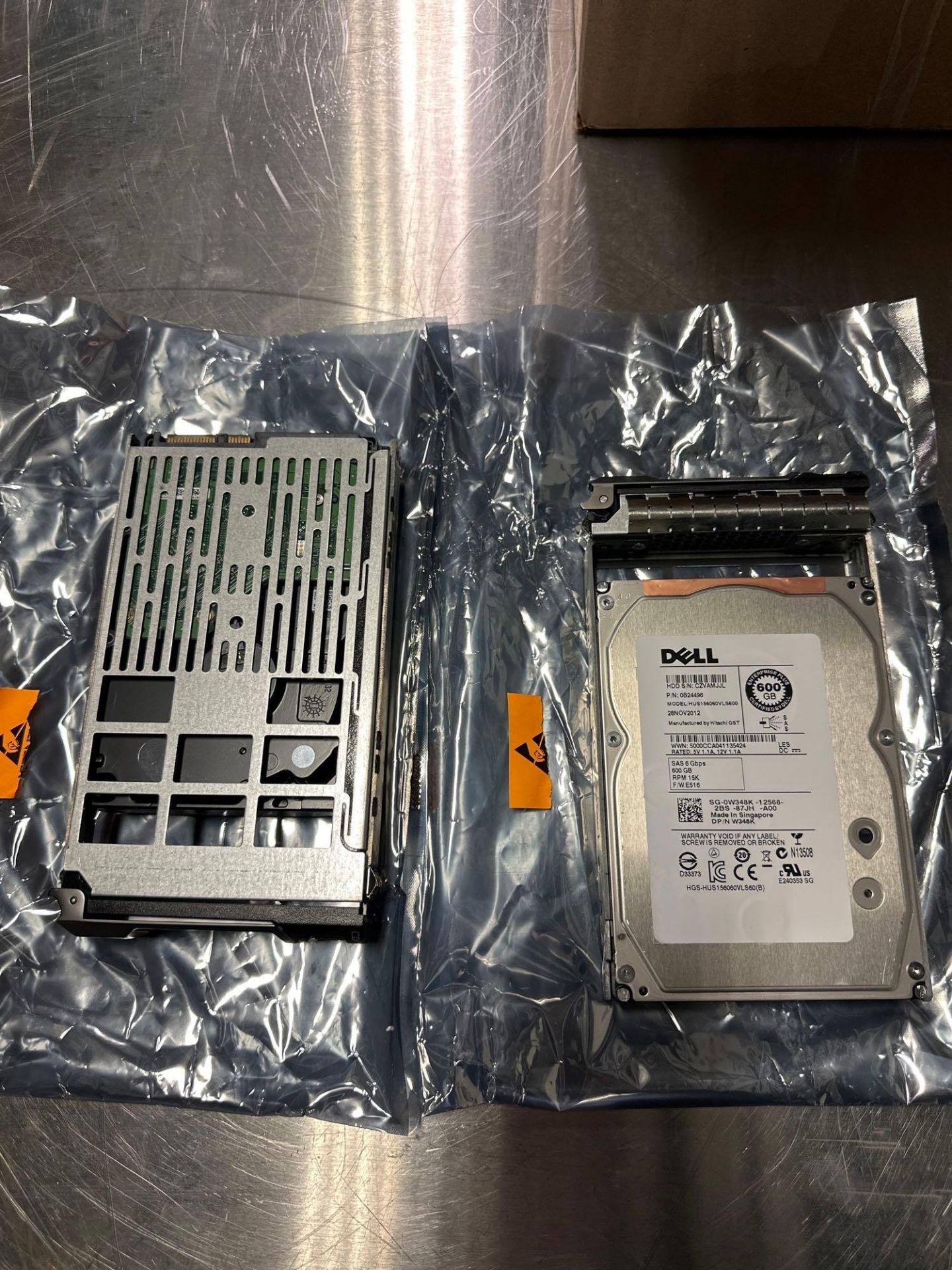 (2) DELL W347K 600GB 6G 15K 3.5SAS HARD DRIVES - Image 4 of 6