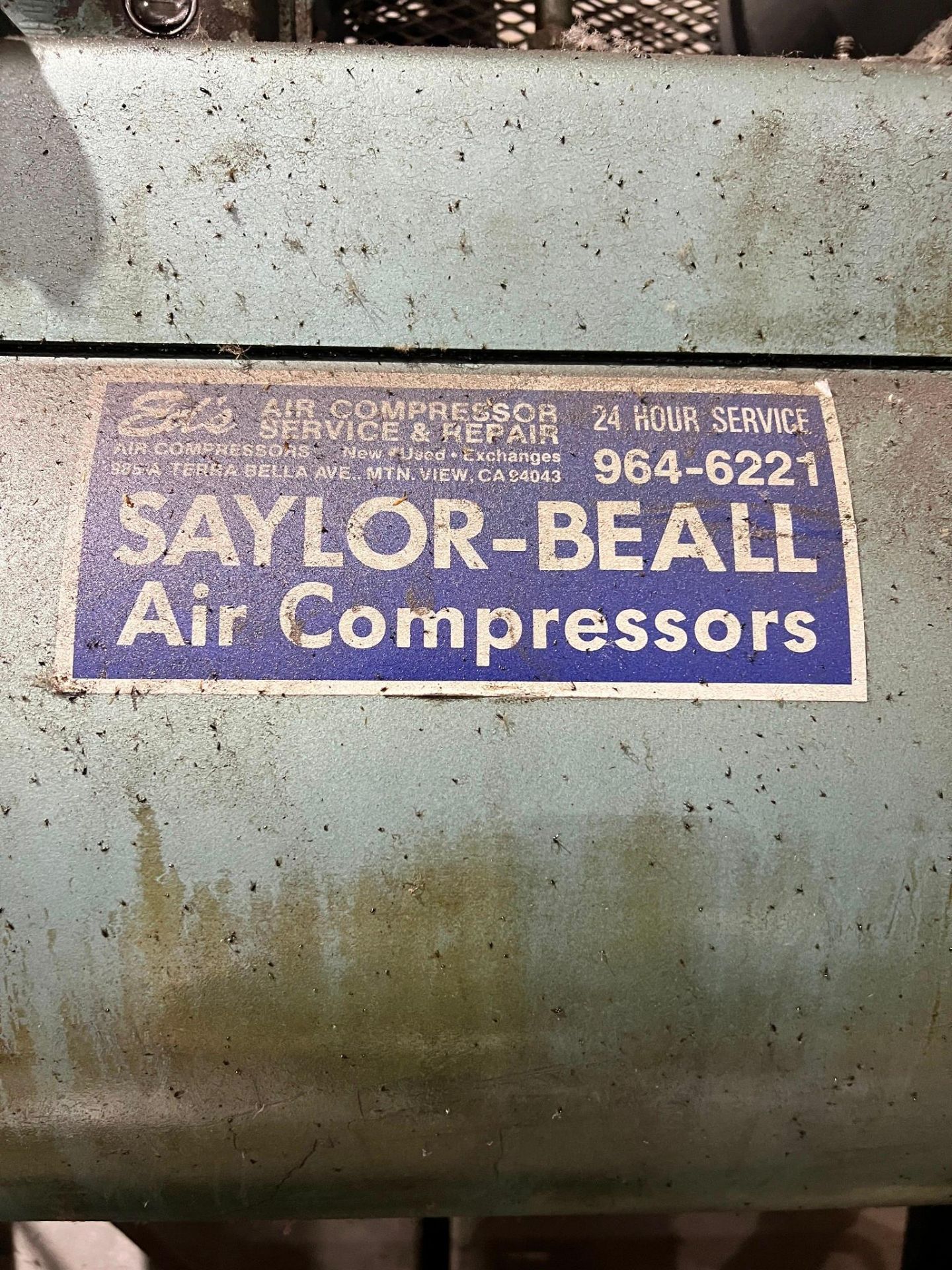 SAYLOR-BEALL AIR COMPRESSOR - Image 8 of 8