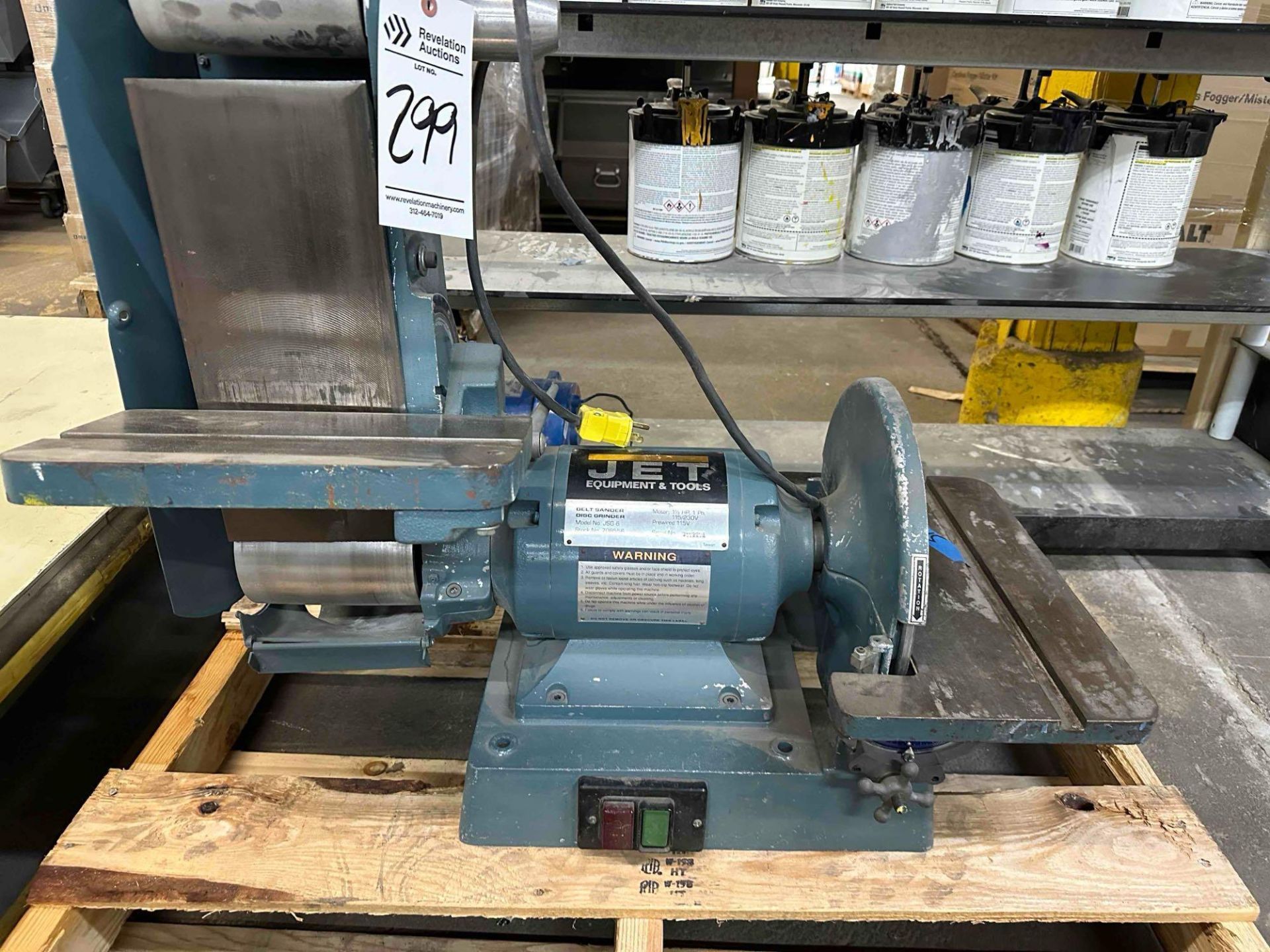 JET BELT SANDER DISC GRINDER, MODEL:JSG-6