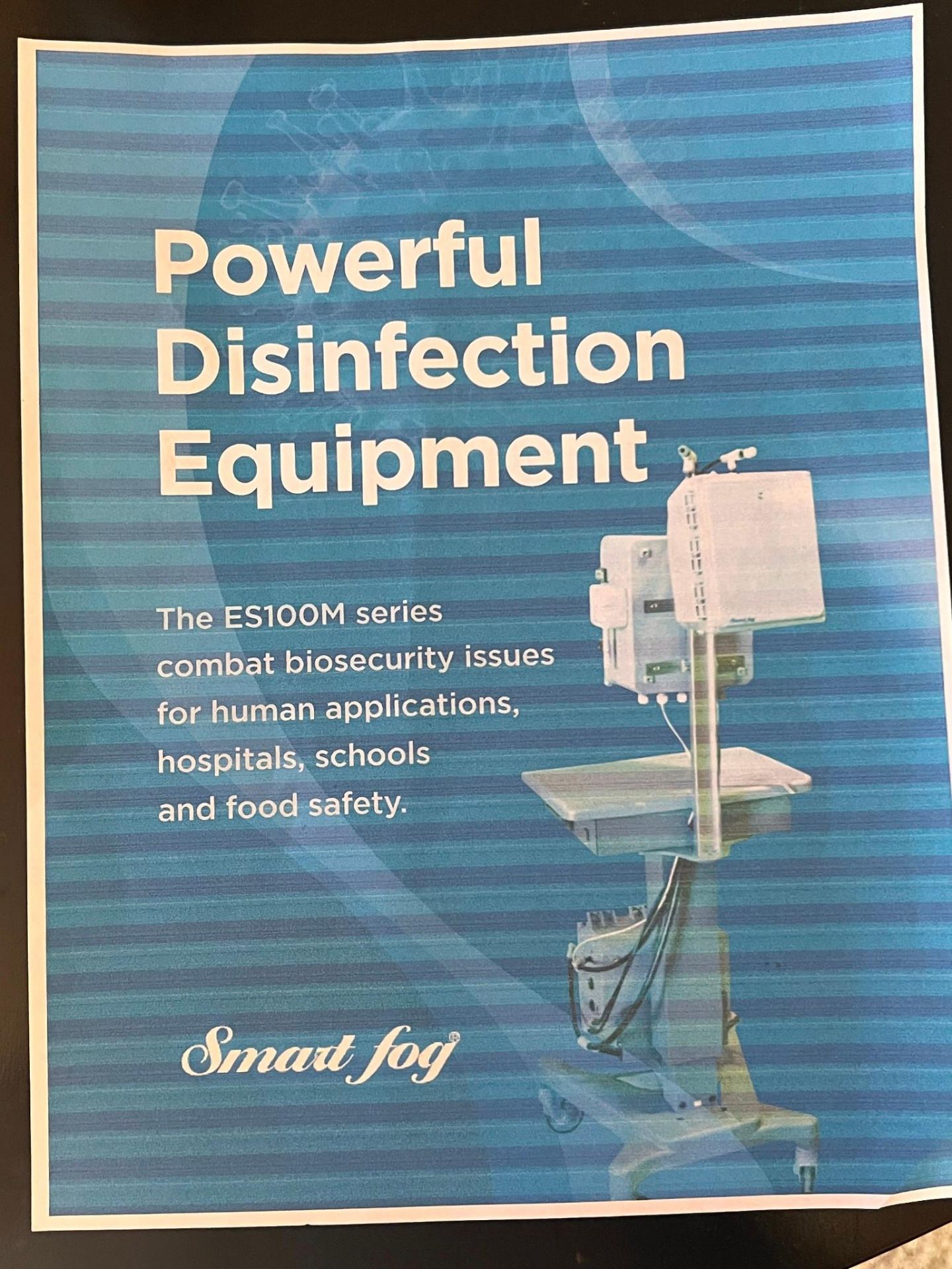 SMARTFOG ES100M PORTABLE COMMERCIAL FOGGING DISINFECTION SYSTEM - Image 10 of 15