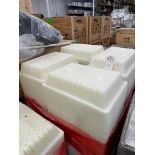 SKID OF PERFORATED PLASTIC TRAYS