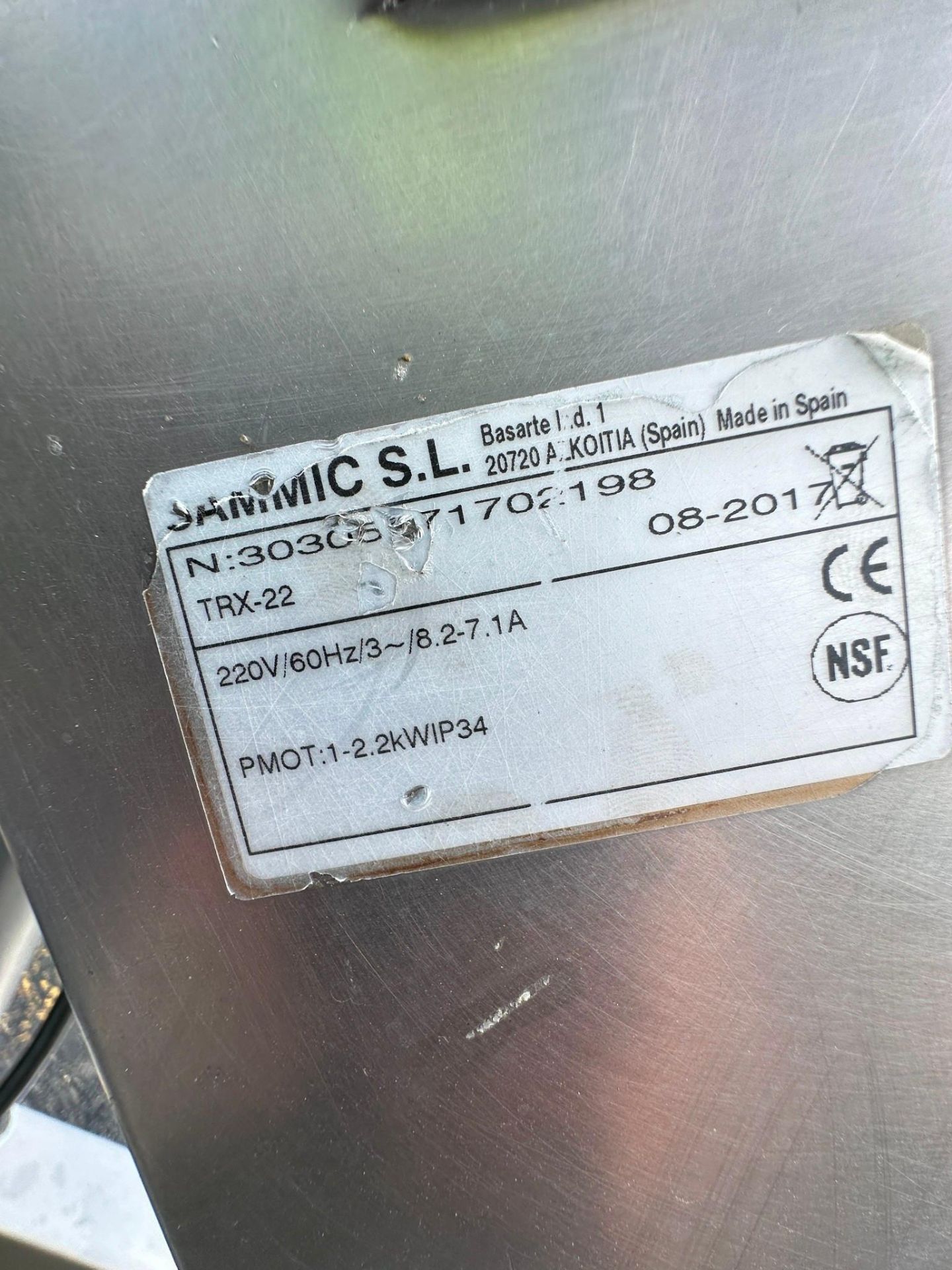 SAMMIC TRX-22 TURBO LIQUIDISER - Image 4 of 4