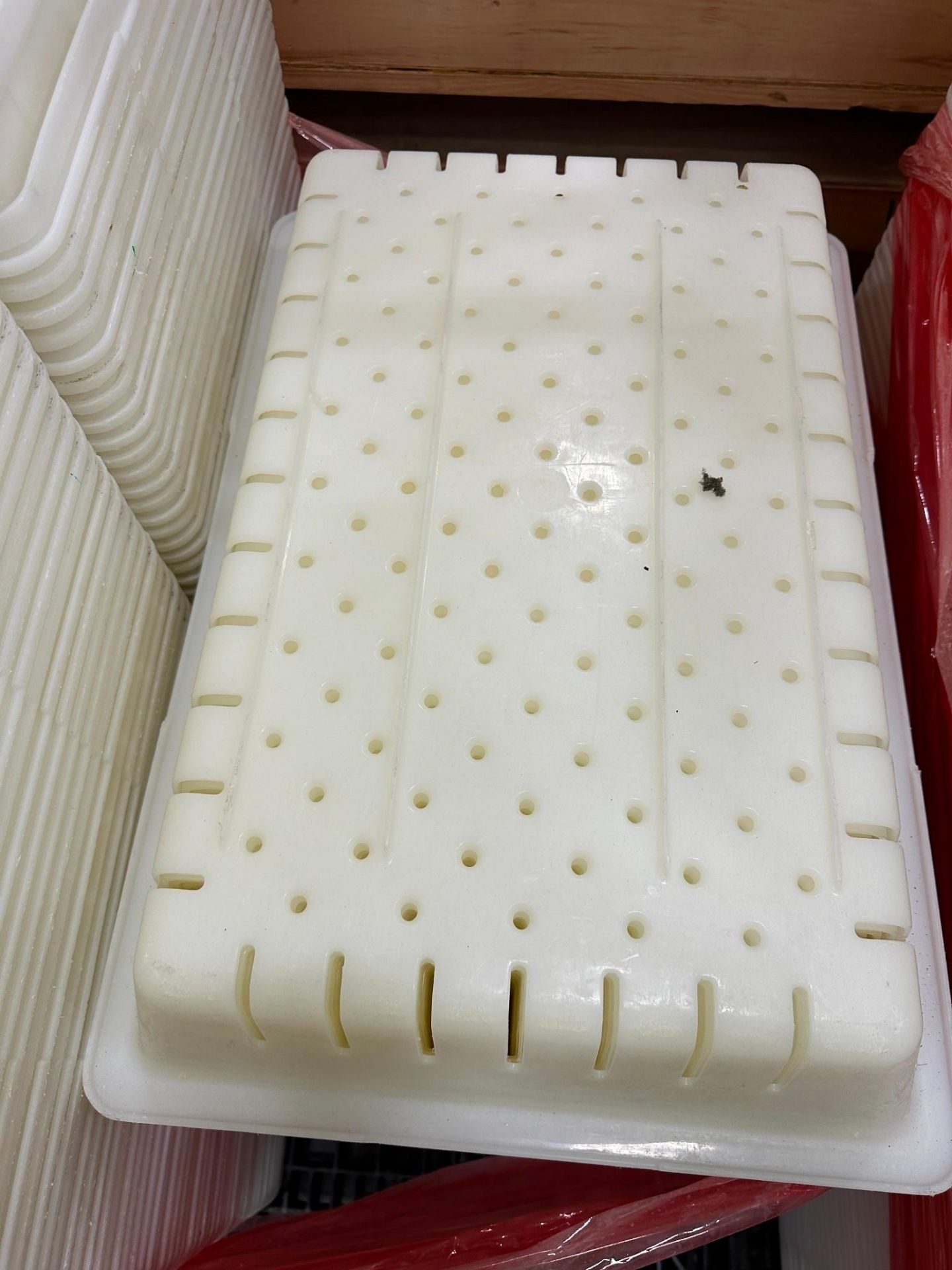 SKID OF FLAT AND PERFORATED PLASTIC TRAYS - Image 5 of 5