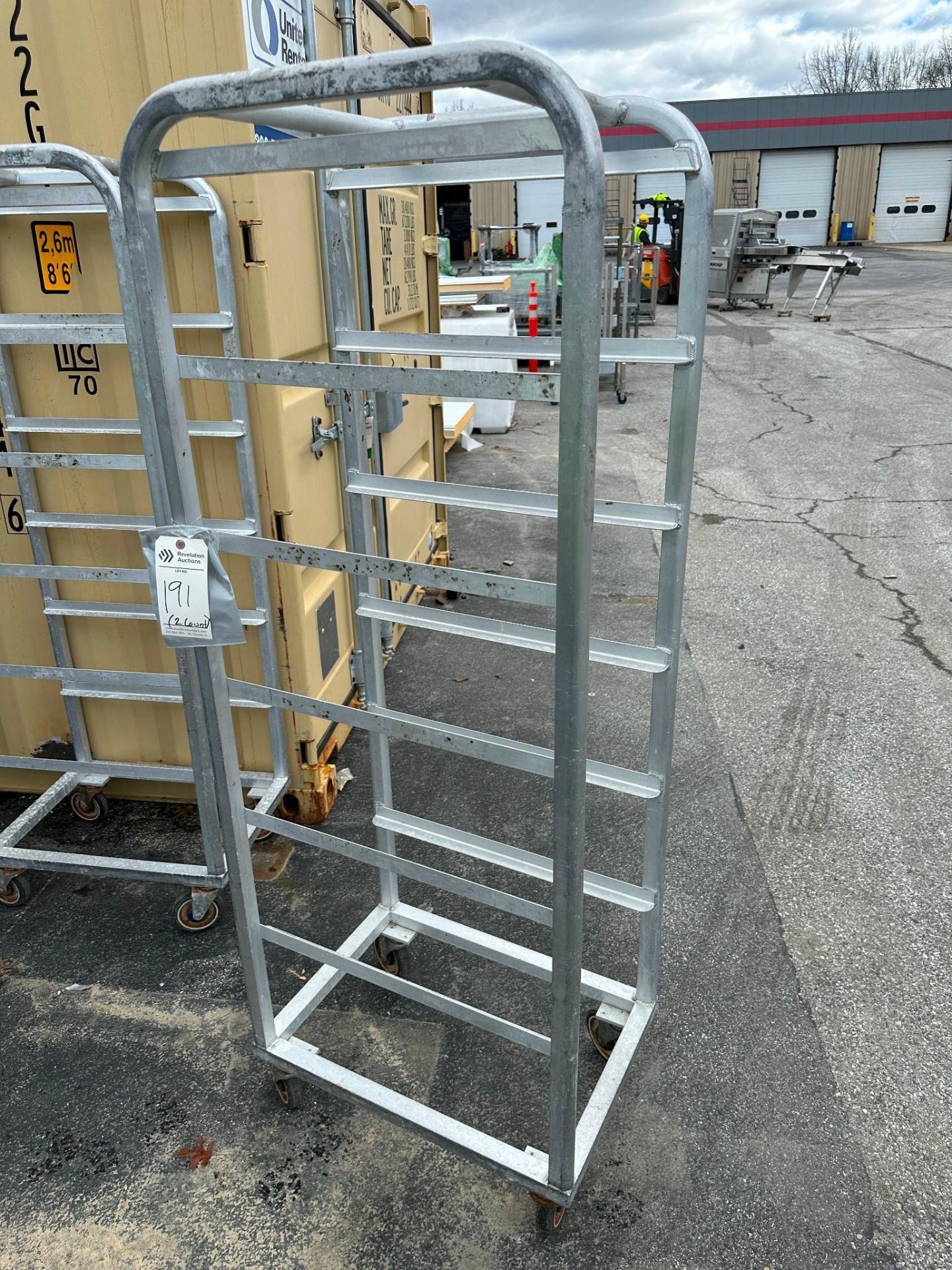 LOT OF (2) MOBILE PAN RACKS - Image 2 of 5