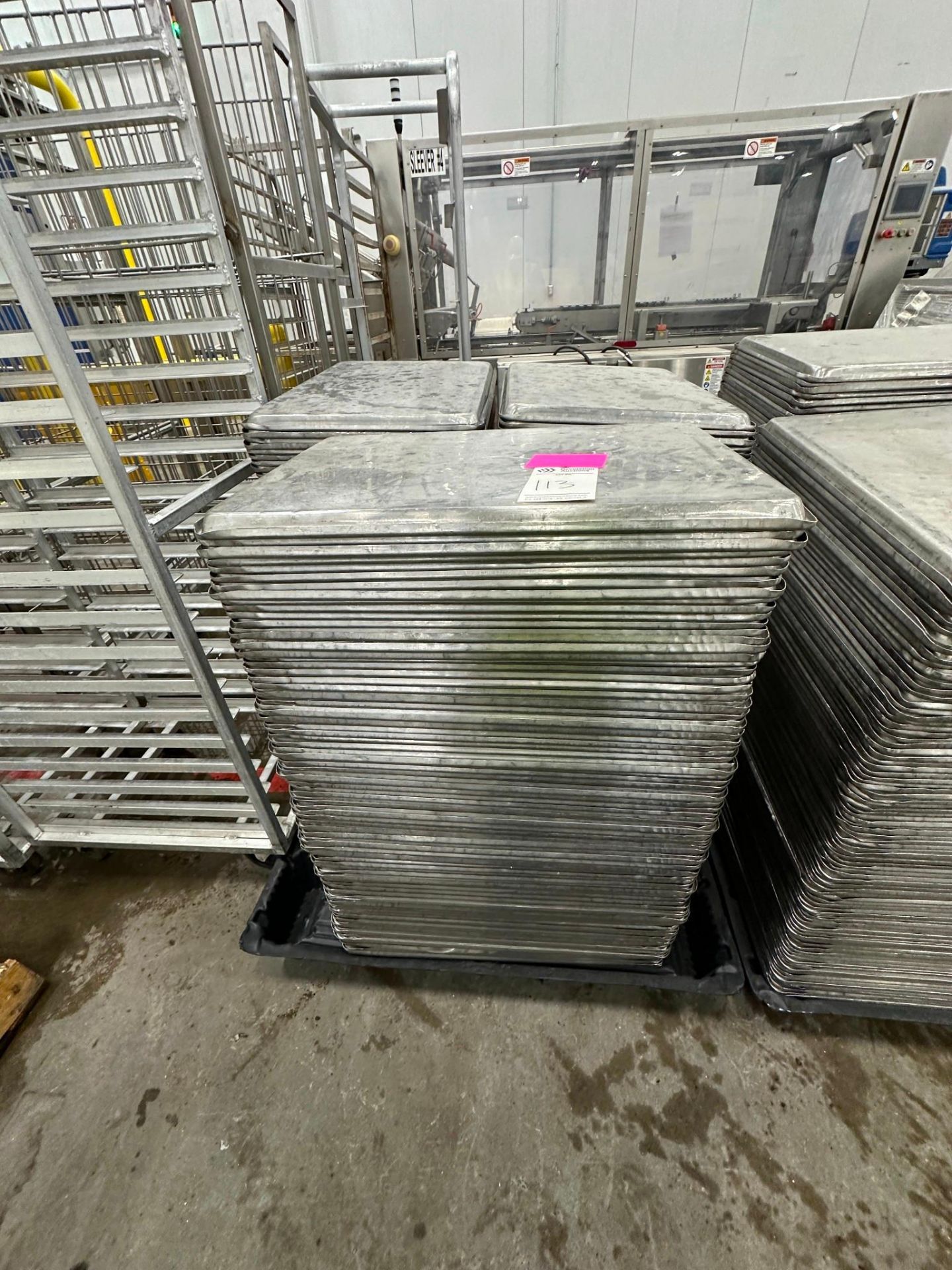 SKID OF METAL FOOD TRAYS - Image 3 of 3