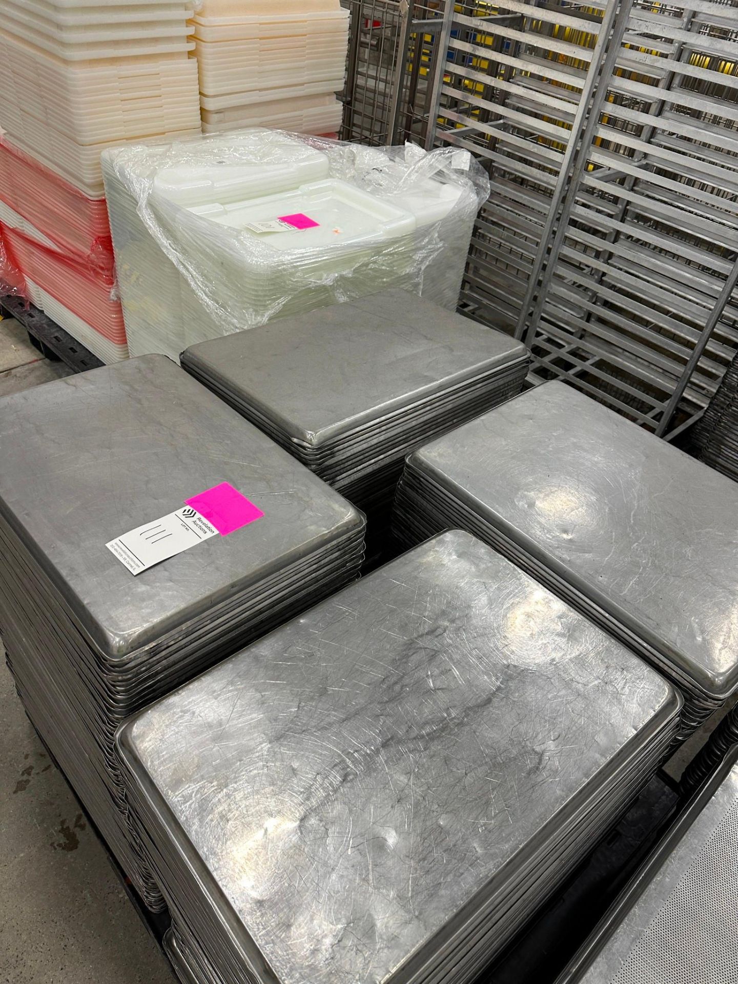 SKID OF METAL FOOD TRAYS - Image 3 of 3