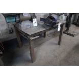 48" X 36" STEEL TABLE WITH RECORD 6" BENCH VISE